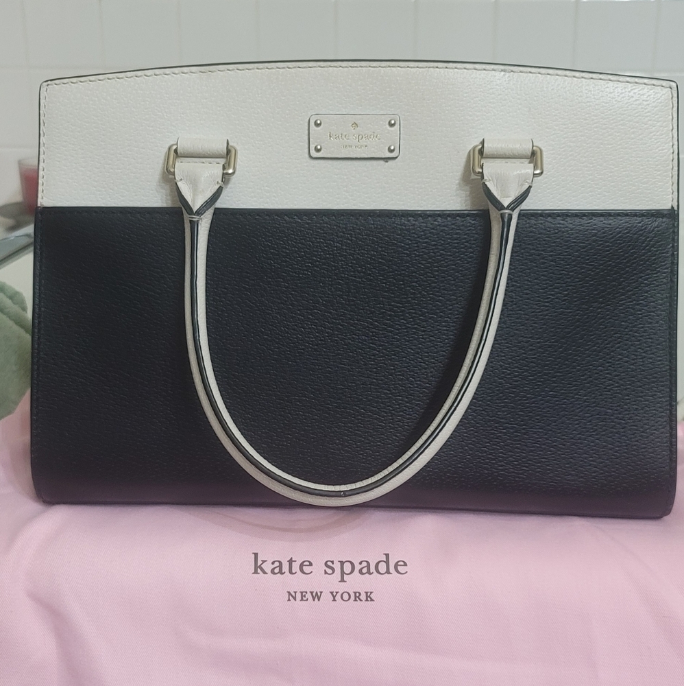 Kate Spade black & white satchel